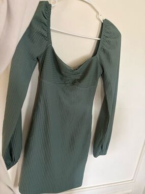 Princess Polly Olive Green Long Sleeve Mini Dress